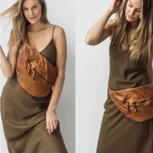 Soft Leather Crossbody Sling Bag